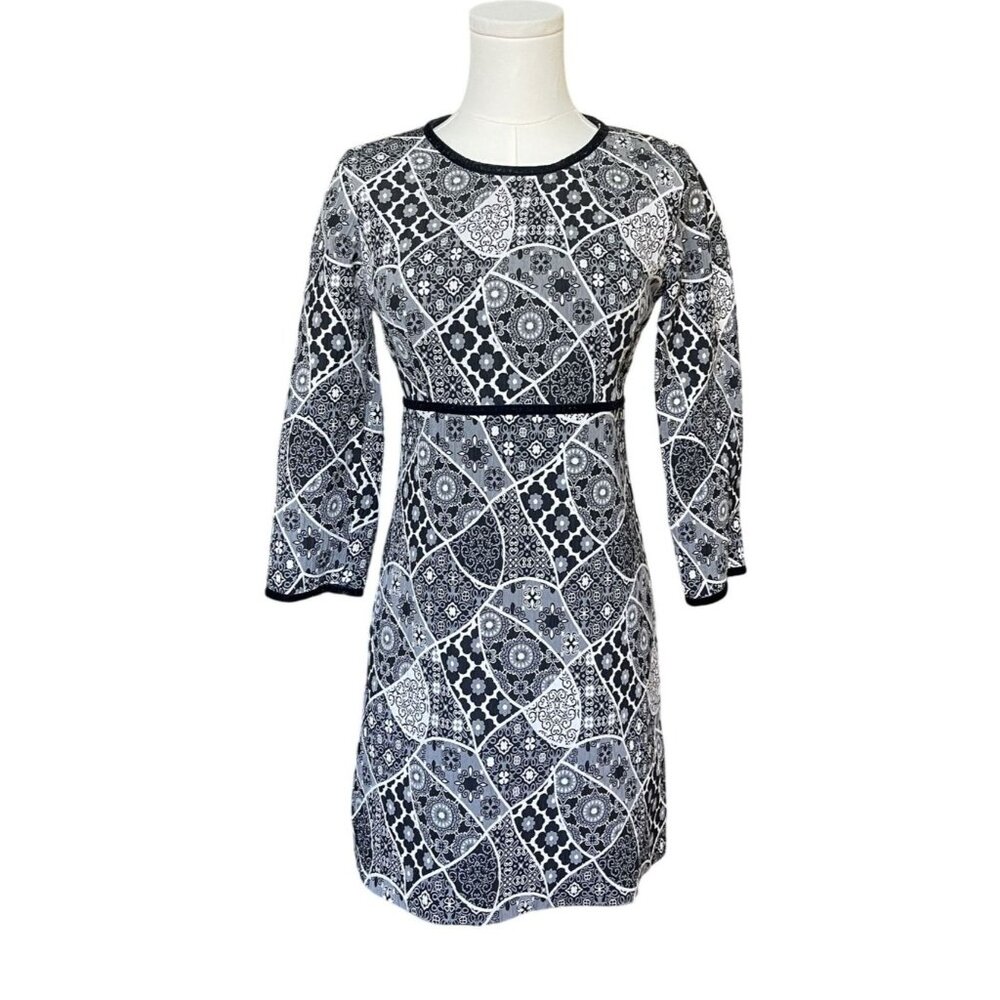 Zara Patchwork Shift Dress Size S Capsule Office Boho Statement Avant Garde